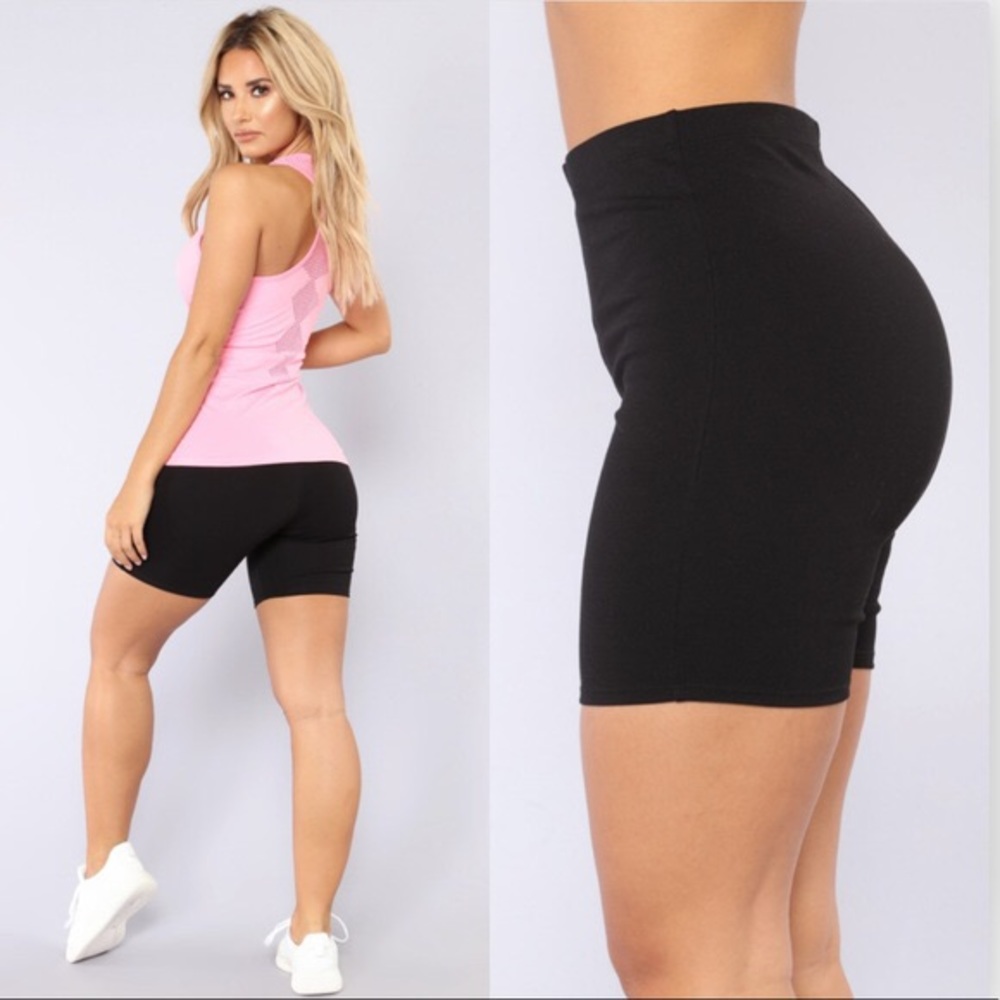 NWT Fashion Nova Classic Mini Biker Black Shorts